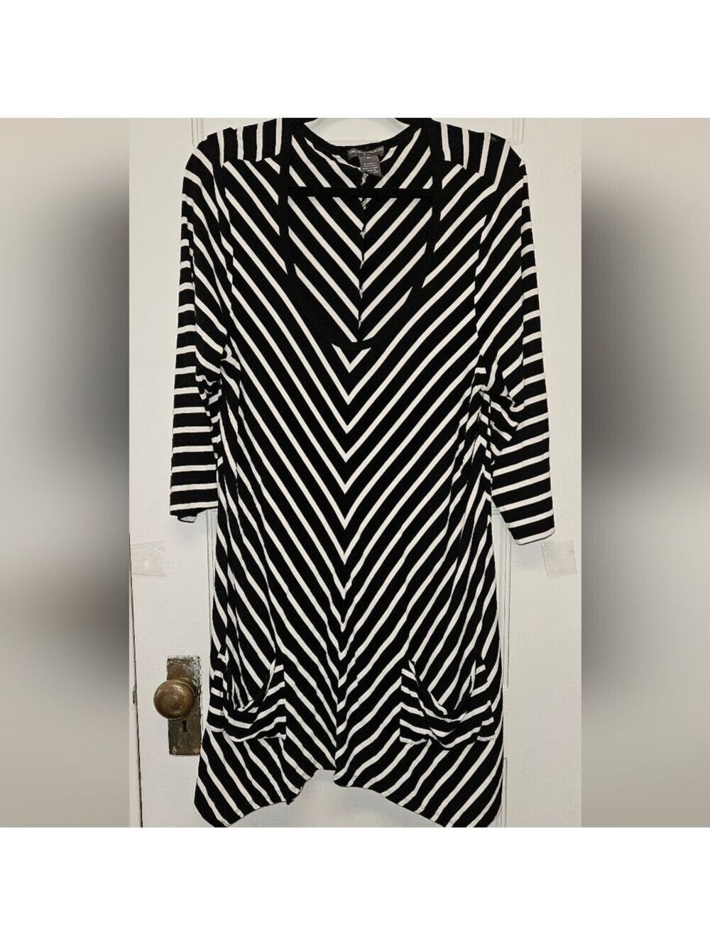 Chelsea & Theodore Monochrome Striped Tunic 2XL